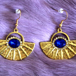 Cristal Radiance Oorbellen blauw