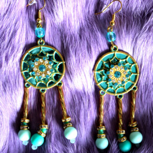 Dreamcatcher Essence Oorbellen blauw