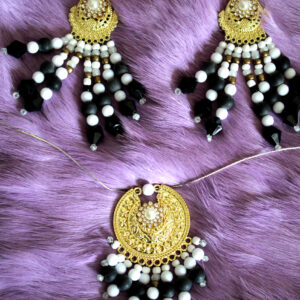 Golden Night Elegance - Handmade Statement Set