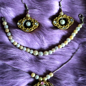 Golden Pearl Elegance - Handgemaakte Sieraad Set
