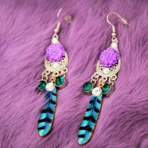 Celeste Feather oorbellen 4
